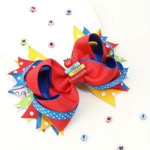 Back To School Bow Hair Clip Perfect Hair Accessory for Baby Toddlers and Girls